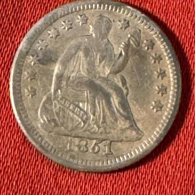 1851 seated Liberty