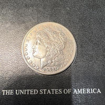 1903 S MORGAN AU 50 U S COIN 1$
