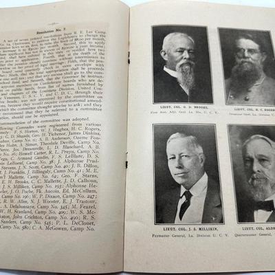 1915 Minutes of The Twenty-fifth Anual Reunion OF THE Louisiana Division, United Confederate Veterans