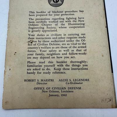 New Orleans “What To Do in an Air Raid”