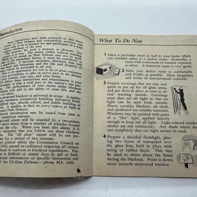 New Orleans “What To Do in an Air Raid”