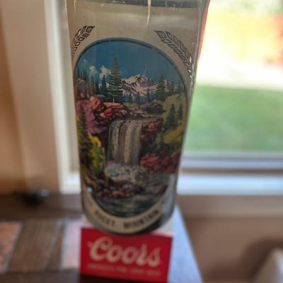 1958 Coors Beer Waterfall Heat Lamp Spinner Sign Golden, Colorado