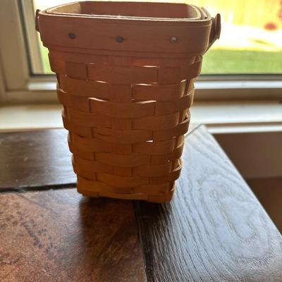 1994, Longaberger, Handwoven Bread Basket with Bread Basket Brick