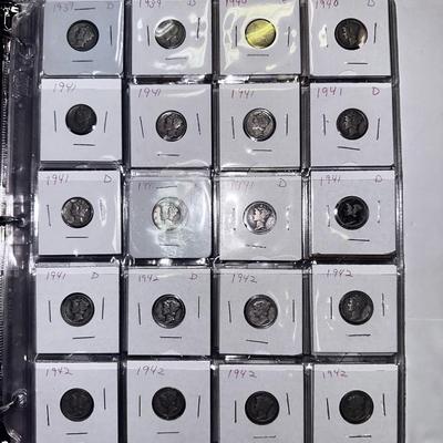 1939-1943 Mercury Dimes