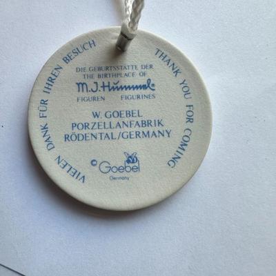 Vintage Token Ornament 1975 Keepsake From The Birthplace of HUMMEL Figurines