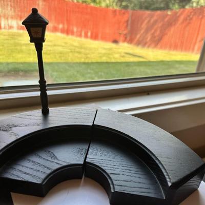 Hummel 2 tier wood display Music Kinder Choir Stage and Light