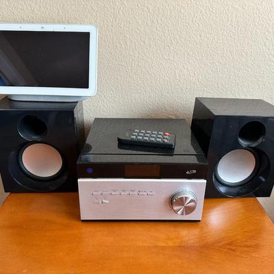 iLive Wireless Home Stereo System, with CD Player and AM/FM Radio, Includes Remote Control (iHB227B),Black/Silver