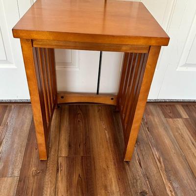 Mission style end table