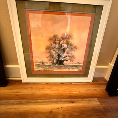 Framed Giclee in Color "L'Afrique Mystique" by Louedin Bernard