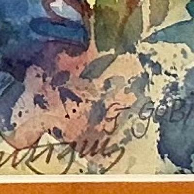 Signed, Under the water painting