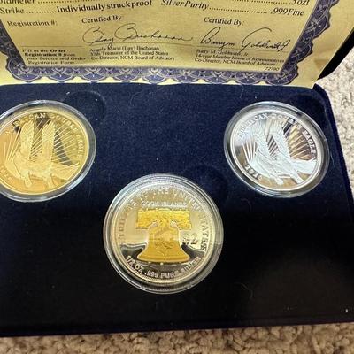 1/2 Pure Silver Coin (3 total)