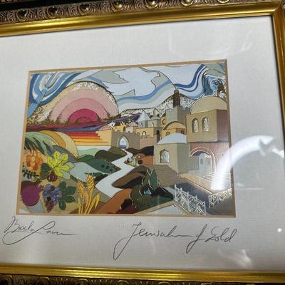 Jerusalem of gold-Signed print by Brach Lavee(L)