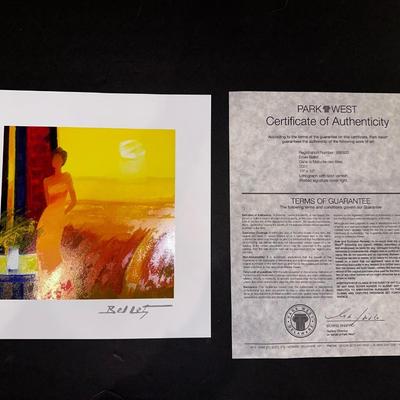 EMILE BELLET 2021 LITHOGRAPH- COA - DANS la MATURITE des BLES 10"X 10" PRE OWNED