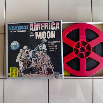 Castle Films No. 1908, B & W 8 MM Film America on the Moon