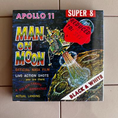 Vintage APOLLO 11 Super 8 MAN ON THE MOON NASA -B&W - Moon Landing