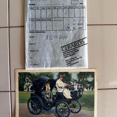 Vintage Postcard Daimler Horseless Carriage from 1894 Dearborn Michigan MI 