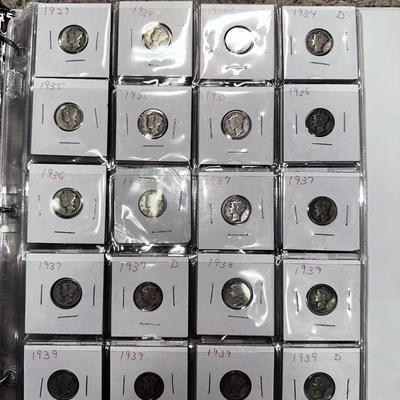 1929-1939 dimes (20 total count)