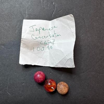 Concentration Camp Handmade Marbles.