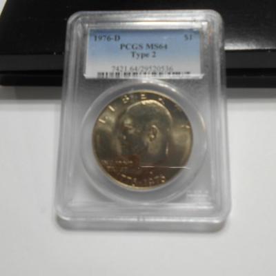 1776-1976 Type 2 MS 64 Eisenhower Dollar