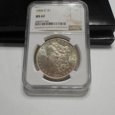 1904 O Morgan Silver Dollar MS62