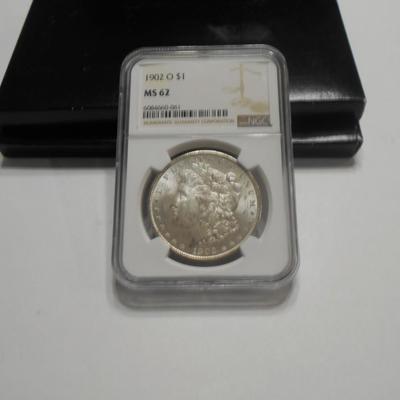 1902 O Morgan Silver Dollar MS 62