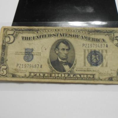 5 Dollar Silver Certiicate 1934 C