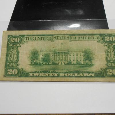 20 Dollar National Currency 1929
