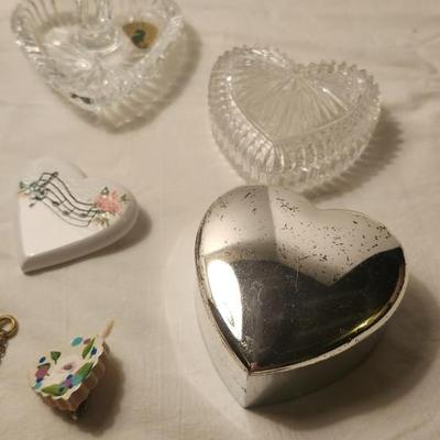 Jewelry lot including Waterford Crystal ring holder and Some Vintage Jewelry