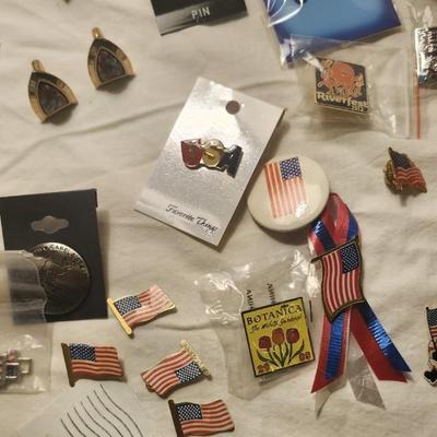 Vintage Lapel Pins Lot Hat Pin Tac Souvenir Enamel Pinbacks Brooch including Riverfest pins