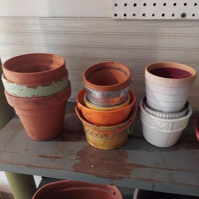 Collection of Garden Hand Tools, Pots & More (G-JS )-JS)