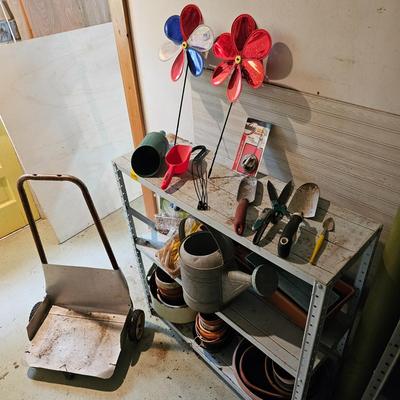 Collection of Garden Hand Tools, Pots & More (G-JS )-JS)