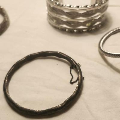 Jewelry lot including Some Vintage Jewelry including Engraved Bracelet