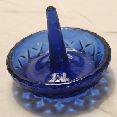Jewelry lot including Some Vintage Blown Glass Water Drop,Royal Blue Rhinestone