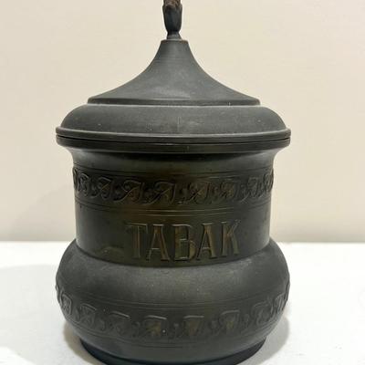 Antique Dutch Brass Tabak Jar, Rio Tiel Holland