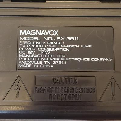 Magnavox Wave 4.5" Black and White TV with Original Box (LR-KD)