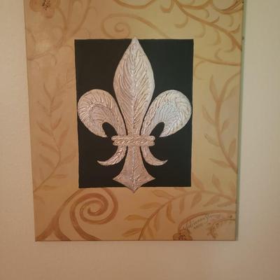 Fleur de lis Art by Adrienne Steve