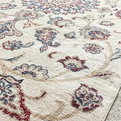 MADISON ~ Floral & Paisley Cream Kaleidoscope Area Rug ~ 87” x 127"
