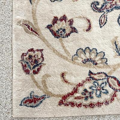 MADISON ~ Floral & Paisley Cream Kaleidoscope Area Rug ~ 87” x 127"