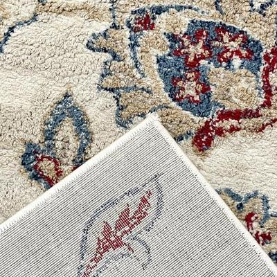 MADISON ~ Floral & Paisley Cream Kaleidoscope Area Rug ~ 87” x 127"