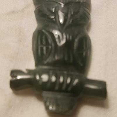 Jewelry lot including Some Vintage , believe it is Green Jade Carved Owl Lucky Charm