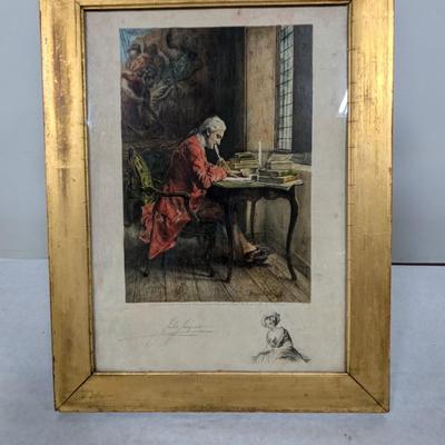Vintage Alfred Porcabeuf Print 1902