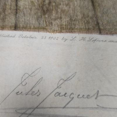 Vintage Alfred Porcabeuf Print 1902