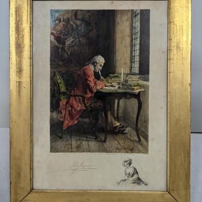 Vintage Alfred Porcabeuf Print 1902