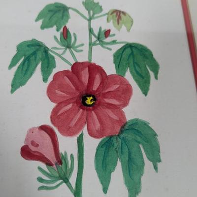 Framed Floral Painting Signed By The Artist