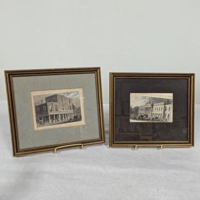 Vintage Pictures Drawing Tho H. Shephard The King's Weigh House, Little East Cheap