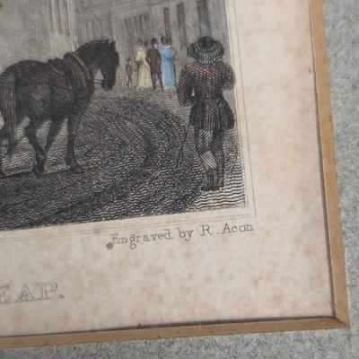 Vintage Pictures Drawing Tho H. Shephard The King's Weigh House, Little East Cheap