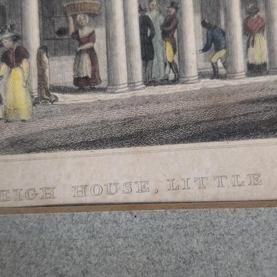 Vintage Pictures Drawing Tho H. Shephard The King's Weigh House, Little East Cheap