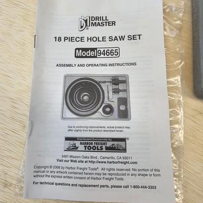 Drill Master Hole Saw Sets & More (WS-JS)
