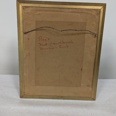 Framed Drawing "Behold Thy Handiwork" Signed Reginald Morgan
