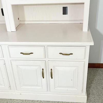 Custom Built ~ Very Pale Pink in Color ~ Solid Wood Wall Unit #1 ~ *Please Read Details